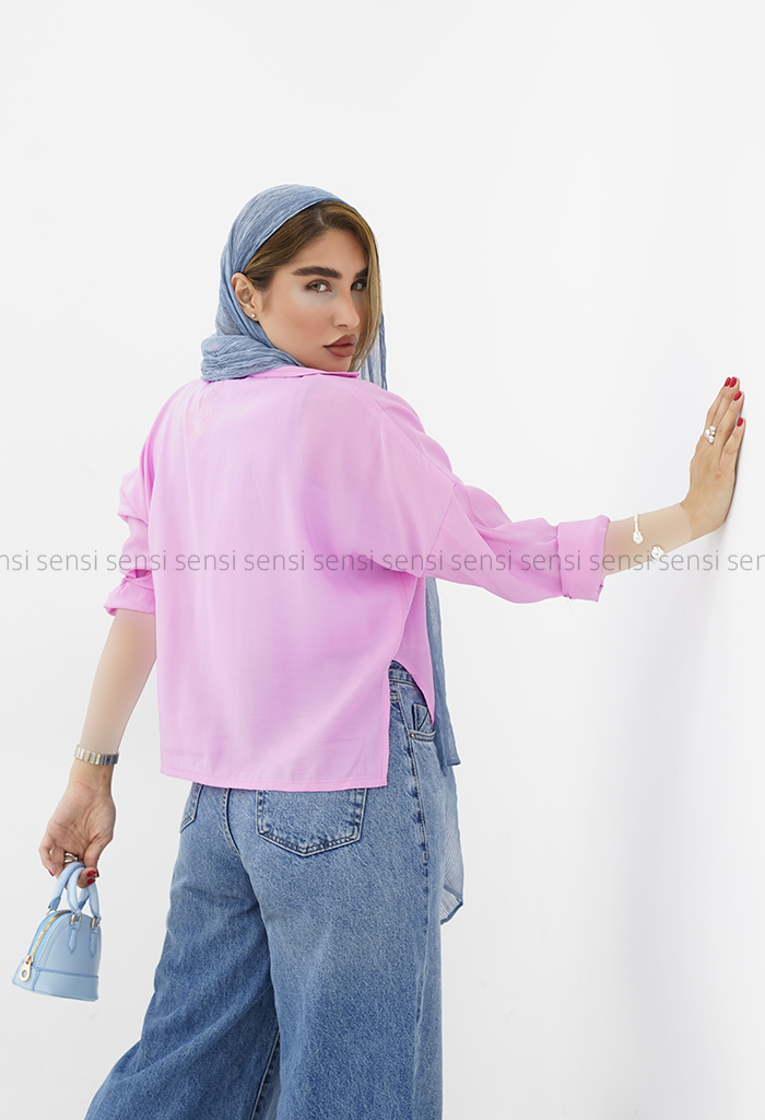 شومیز زنانه بغل چاک پری کد1006025